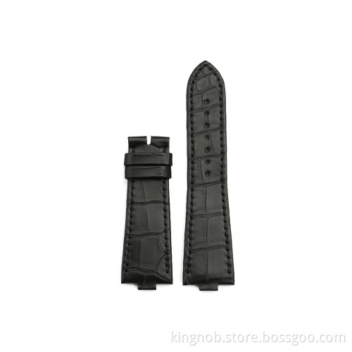 VC01 Genuine alligator leather Watch Band For VC - Black